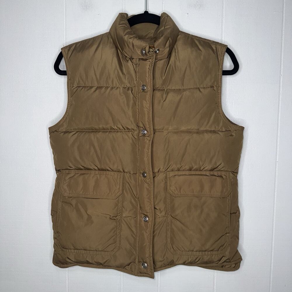 Vintage REI CO OP Puffer Down Vest Brown Gorpcore Hiking Size XS